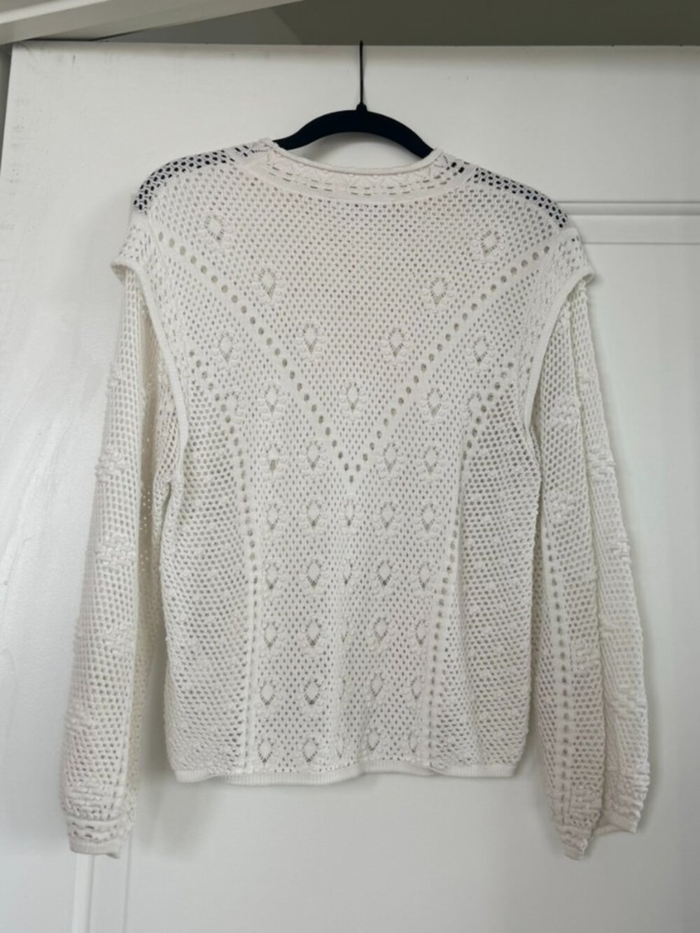 White House Black Market Pointelle Sweater Top